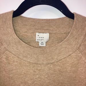 Camel colored lightweight sweater